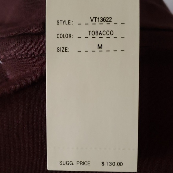 New Vertigo Paris Long Brown Sweater with Pockets - Picture 6 of 8